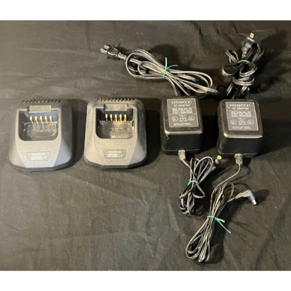 Original KENWOOD Rapid Rate Charger KSC-25 w/ Power Supply for RBK57L & KNB-57L